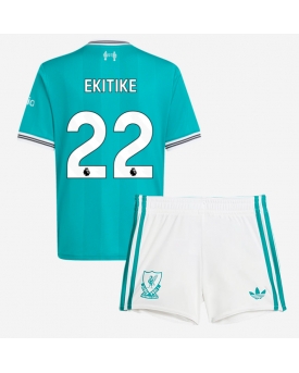 Billige Fotballdrakt Liverpool Hugo Ekitike #22 Replika Tredjedraktsett Barn 2025-26 Kortermet (med bukser)